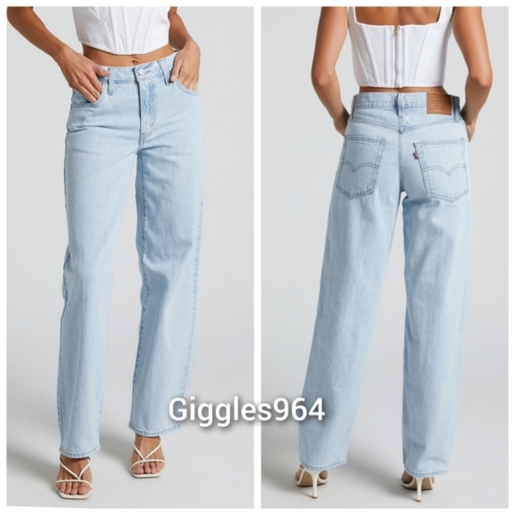 Levi's Baggy Dad Jeans in Light Sugar - Picture 9 of 12